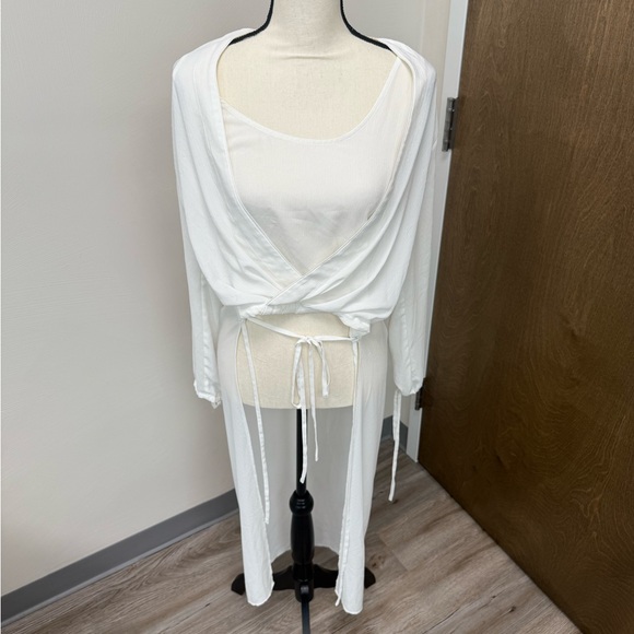 All Saints Cream Shirt - Picture 4 of 4